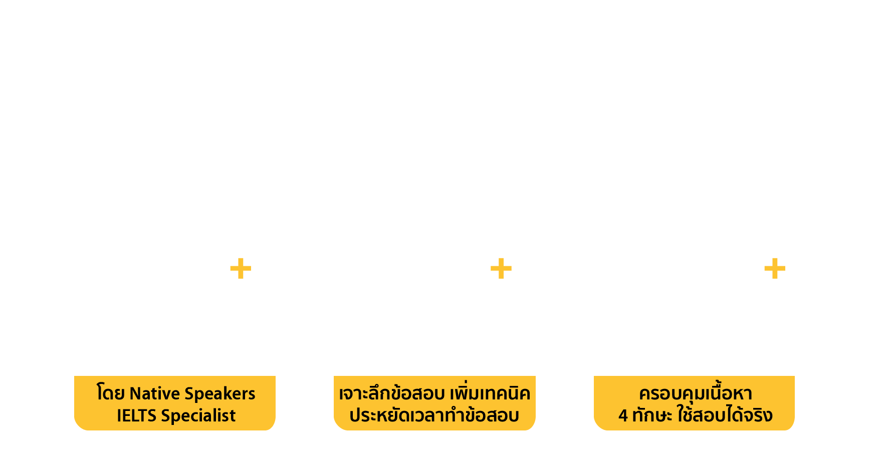 แนวข้อสอบ IELTS 4 ทักษะ พร้อมคอร์ส IELTS แบบเจาะลึก เรียนจริง แบบฝึกหัดจริง ทำข้อสอบย้อนหลัง ครอบคุมเนื้อหา 4 ทักษะใช้สอบได้จริง