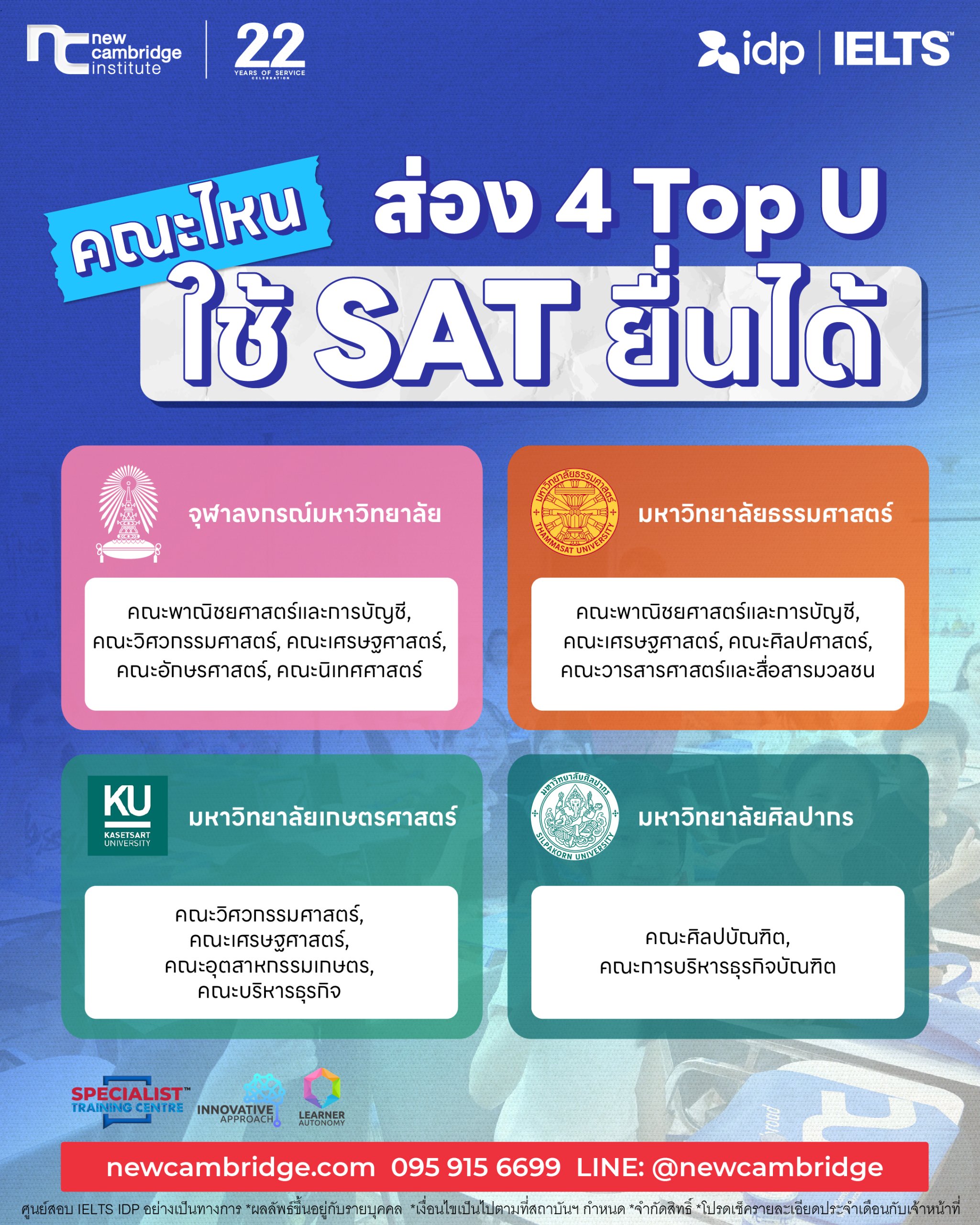 คะแนน SAT ยื่นที่ไหนได้บ้าง